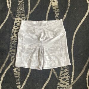 Evolution and Creation White Bike Shorts High Waist Stretch